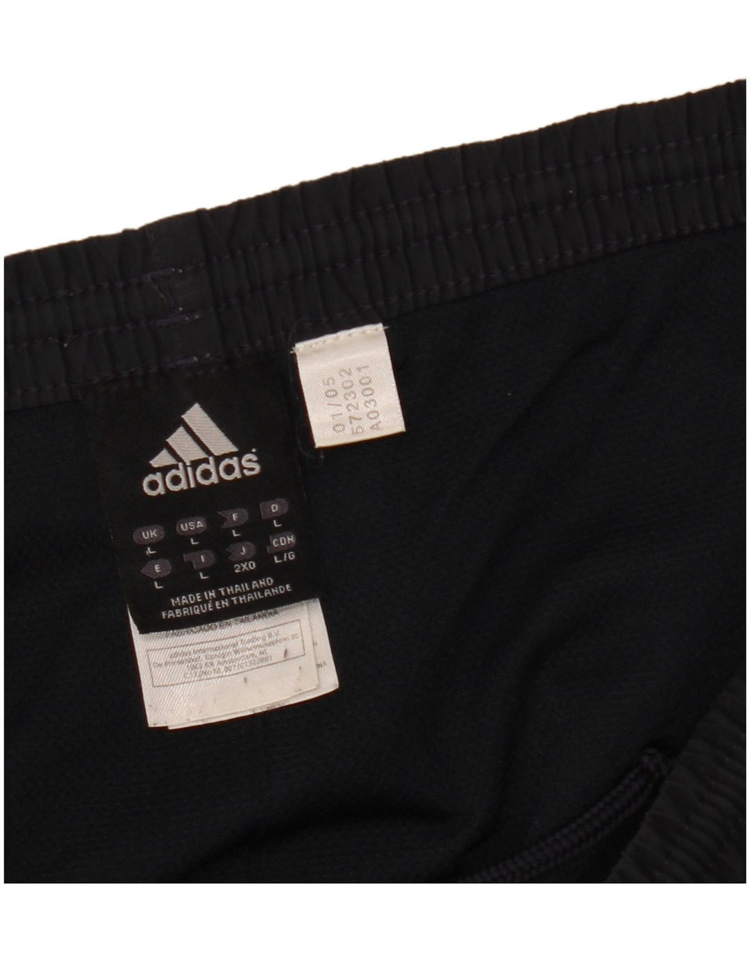 Pantaloncini sportivi da uomo Adidas Large blu navy in poliestere