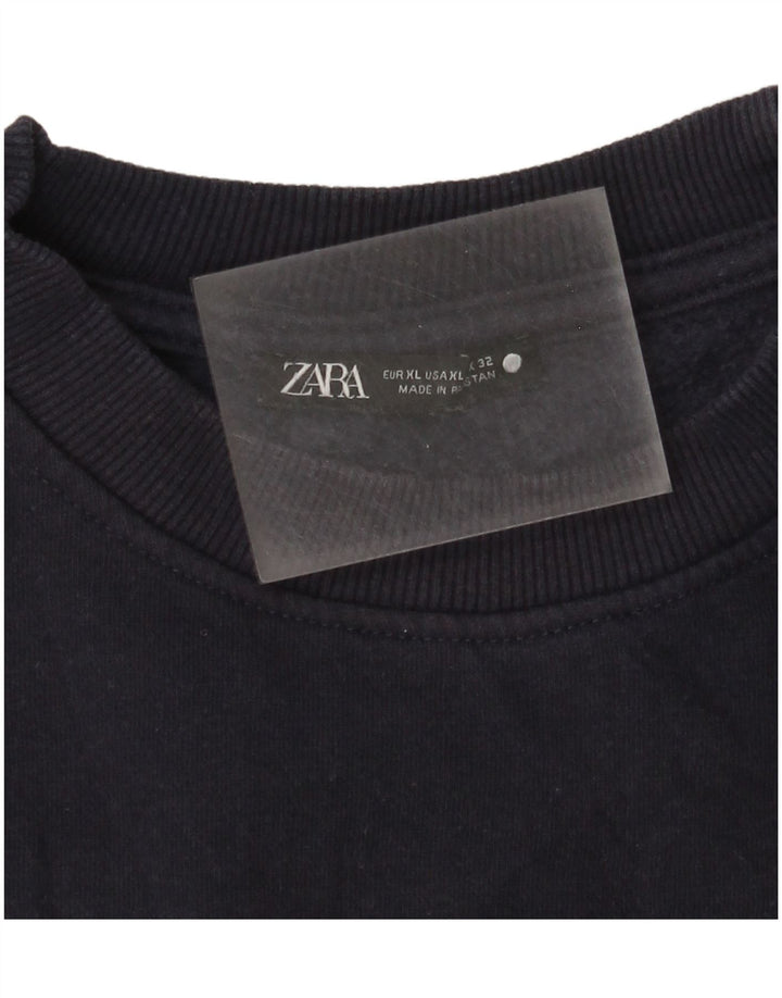 Felpa Zara da uomo maglione XL blu navy