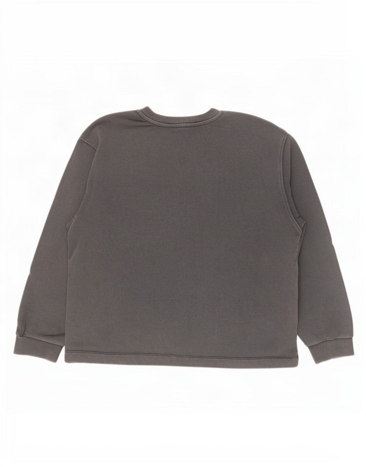 Felpa oversize grafica da donna Zara UK 14 Grigio medio