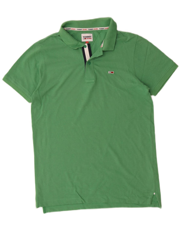 Polo da uomo Tommy Hilfiger in cotone verde medio