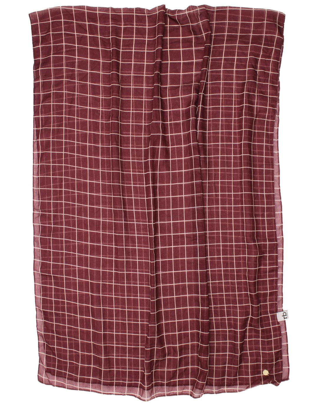 Sciarpa rettangolare da donna Roccobarocco Taglia unica Marrone Check Classic