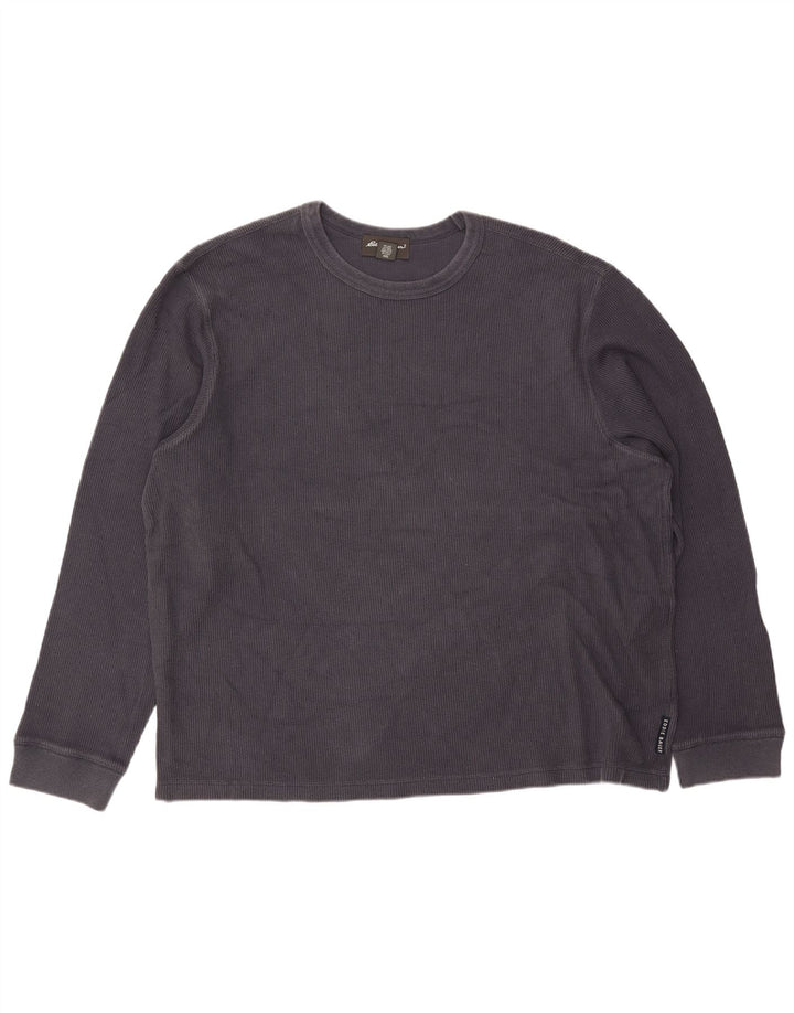 Eddie Bauer Maglia da uomo a vestibilità regolare a maniche lunghe 2XL in cotone grigio