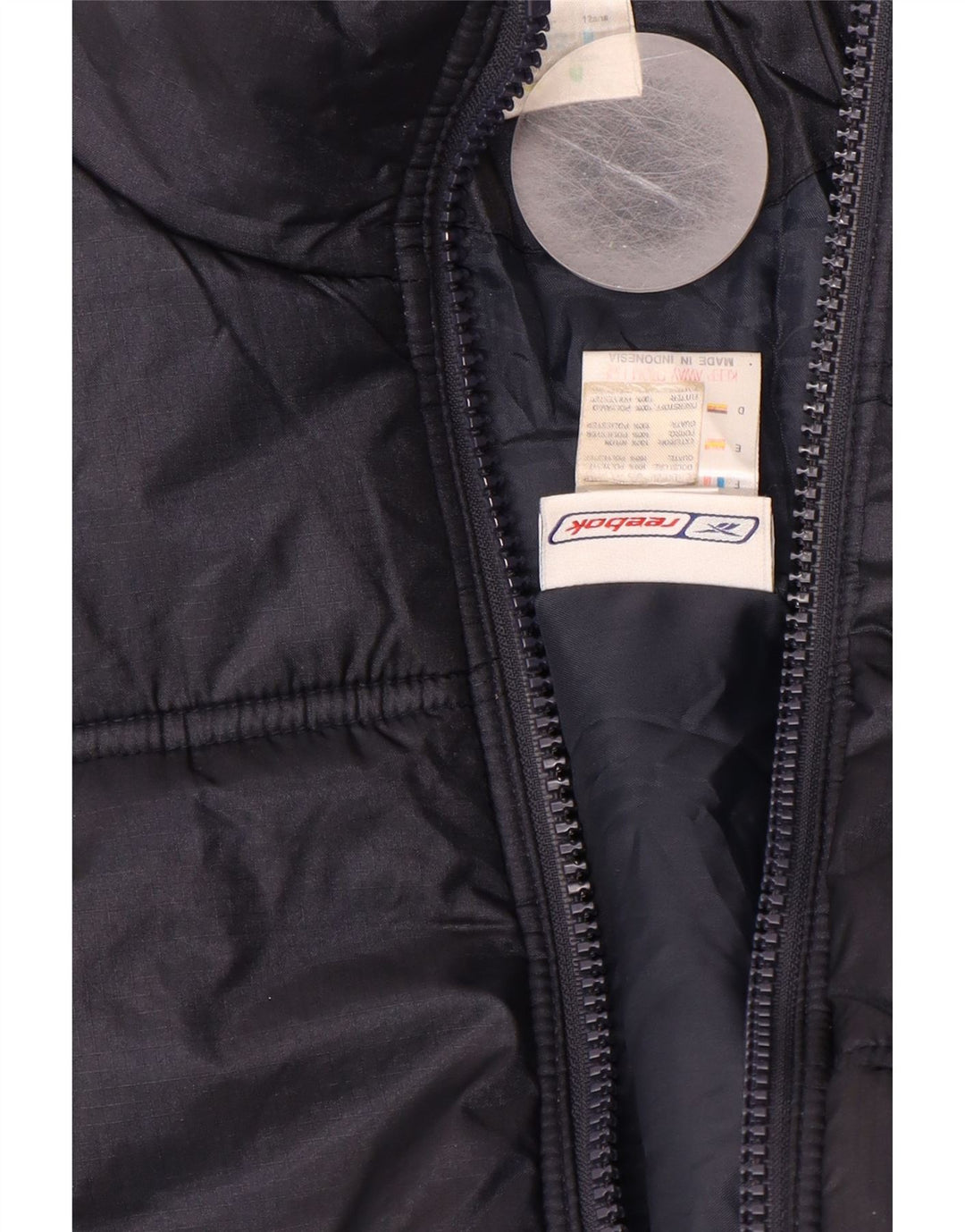 Giacca imbottita REEBOK vestibilità ampia per ragazzi 11-12 anni in nylon blu navy