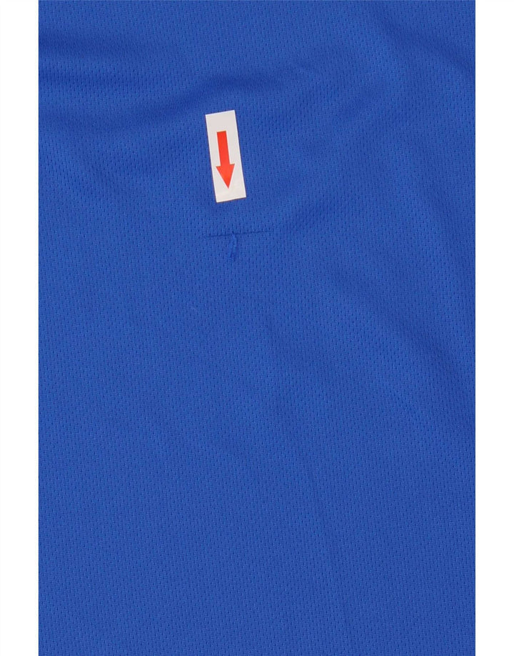 Polo Adidas Aeroready da uomo grande in poliestere blu