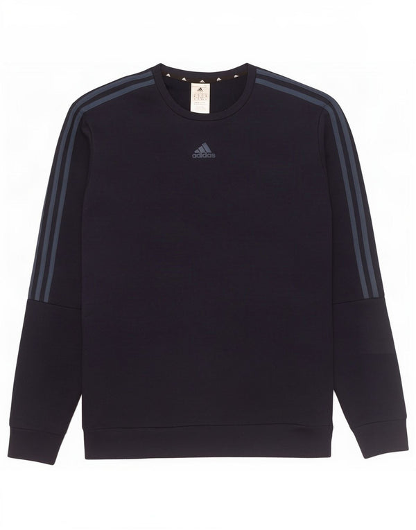 Felpa da uomo Adidas maglione medio blu navy poliestere