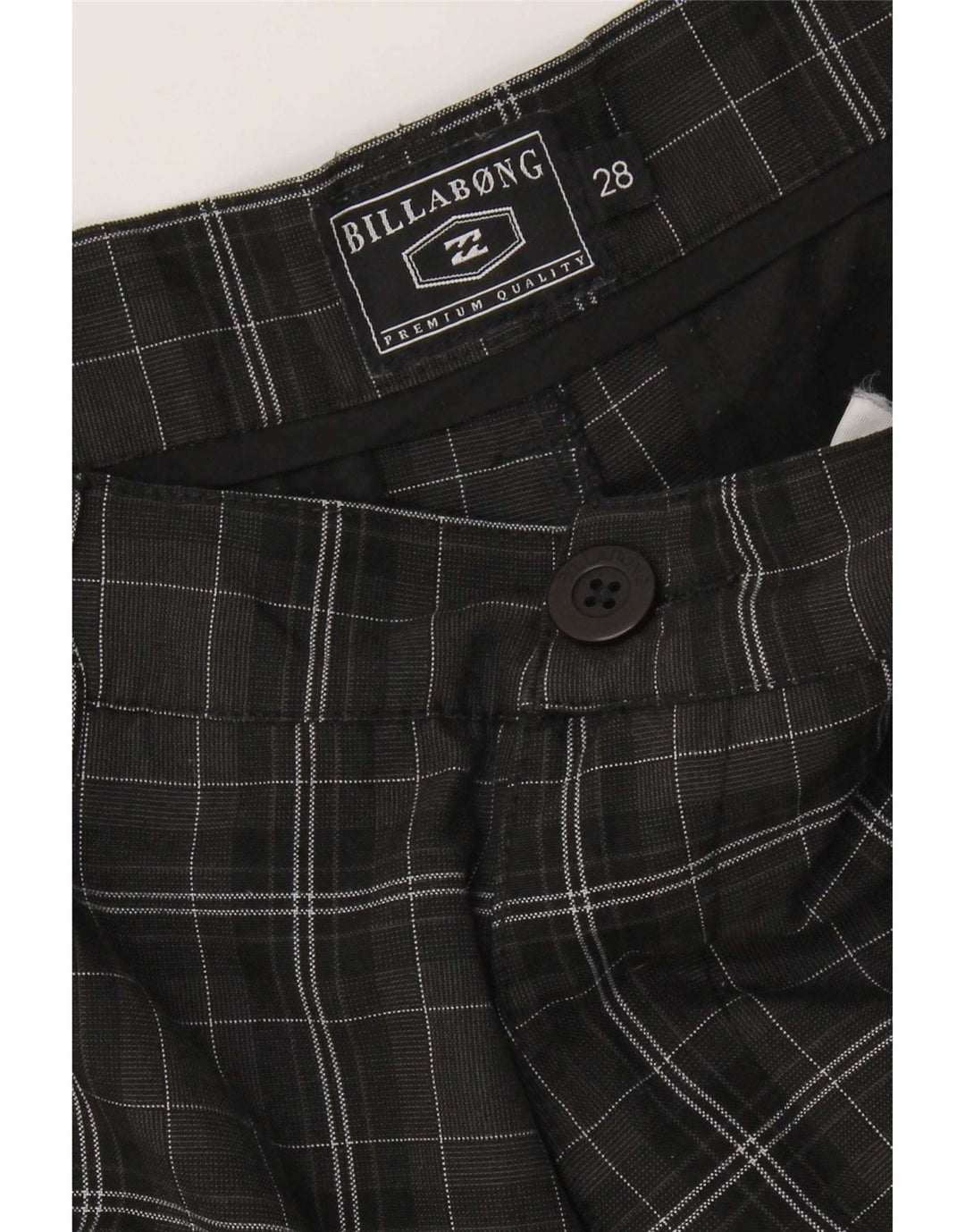 Pantaloncini chino da uomo Billabong W28 piccoli quadri neri