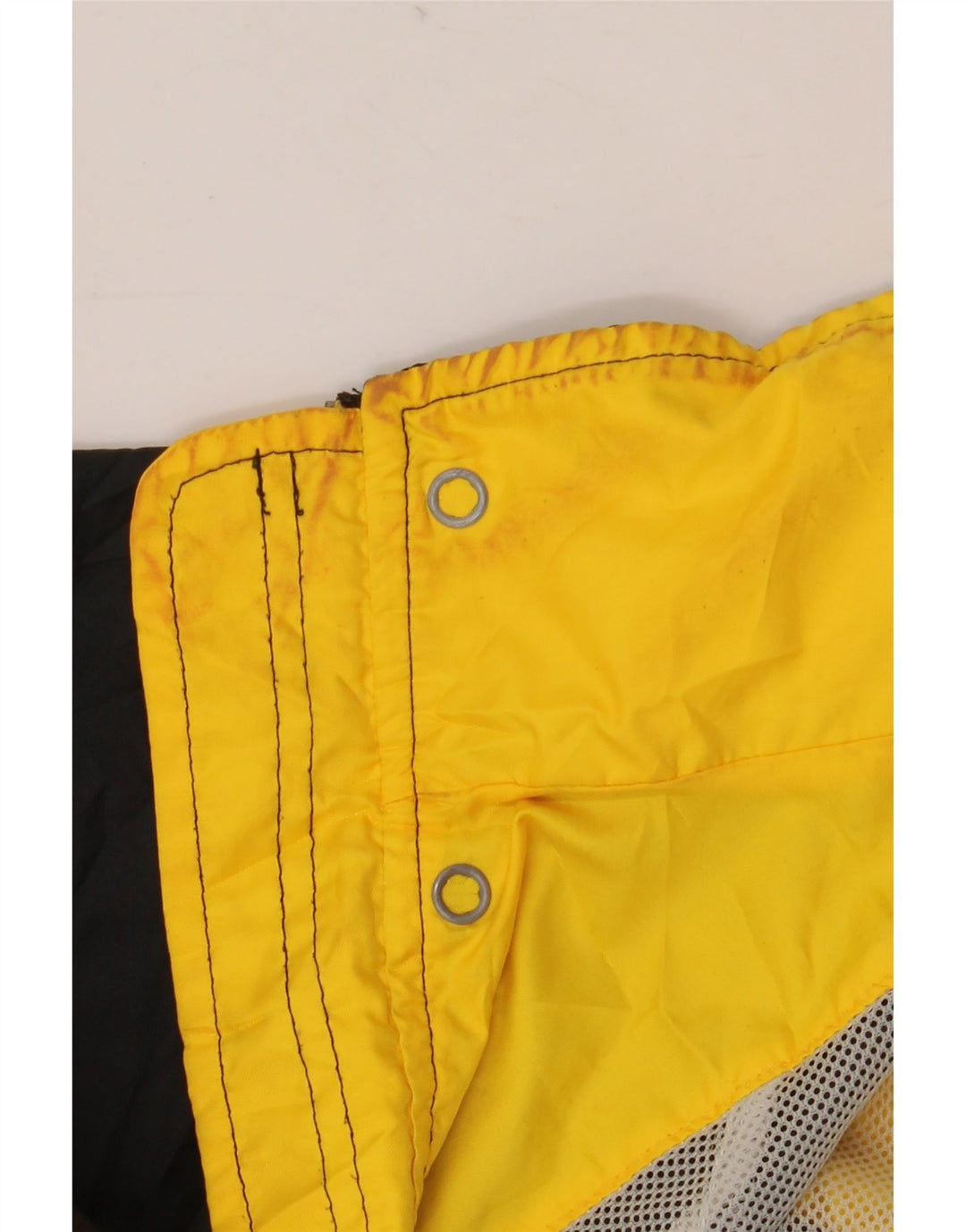 Giacca antipioggia ASICS da uomo con cappuccio UK 40 Large Black Colourblock