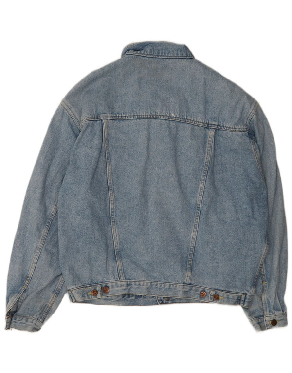 Giacca di jeans vintage da uomo UK 40 grande blu