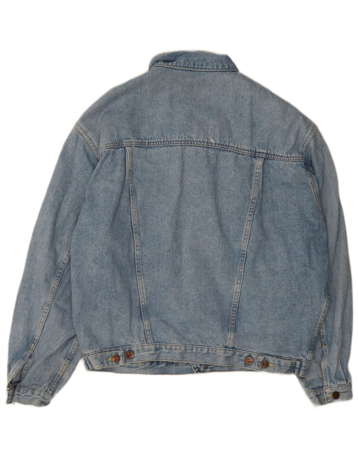 Giacca di jeans vintage da uomo UK 40 grande blu