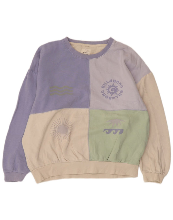 Maglione felpa oversize da donna BILLABONG UK 14 medio multicolore