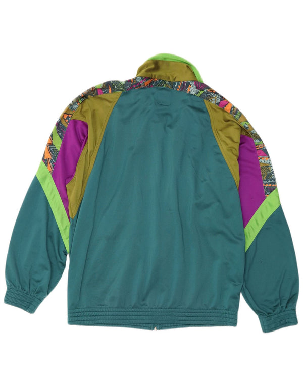 Giacca da ginnastica da uomo Lotto grande color block verde