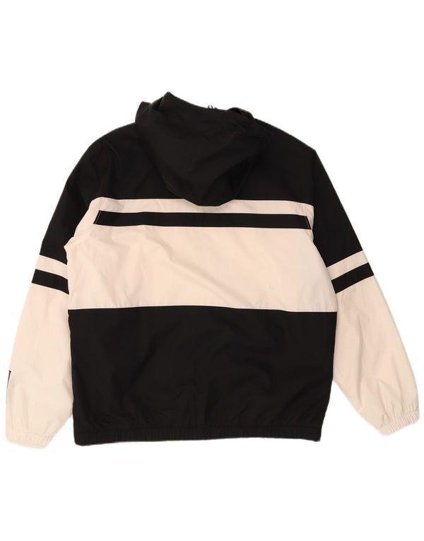 Giacca antipioggia Nike da uomo con cappuccio grafico UK 40 Large Black Colourblock
