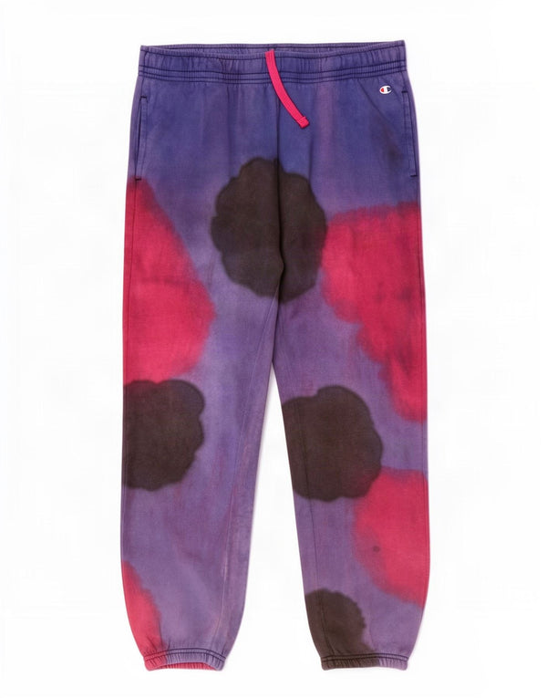 Pantaloni da tuta da donna Champion Joggers UK 18 XL Viola Tie Dye Cotton