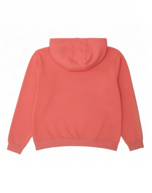 Ellesse, maglione da donna con cappuccio oversize con grafica, UK 16, grande, cotone rosa