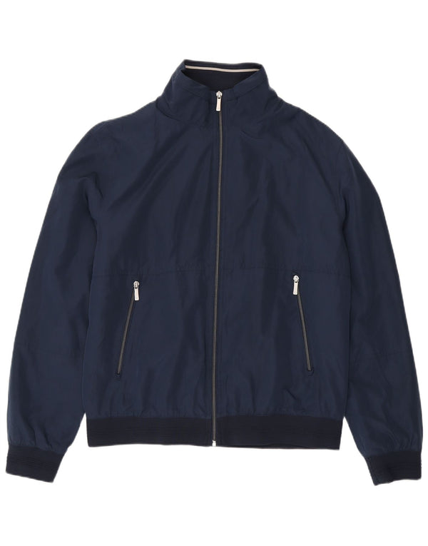 Giubbotto bomber da uomo Zara UK 42 XL poliestere blu navy