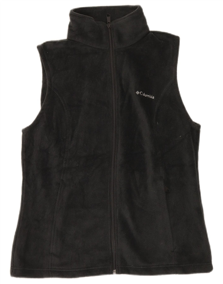 Gilet in pile da donna COLUMBIA UK 14 medio poliestere nero