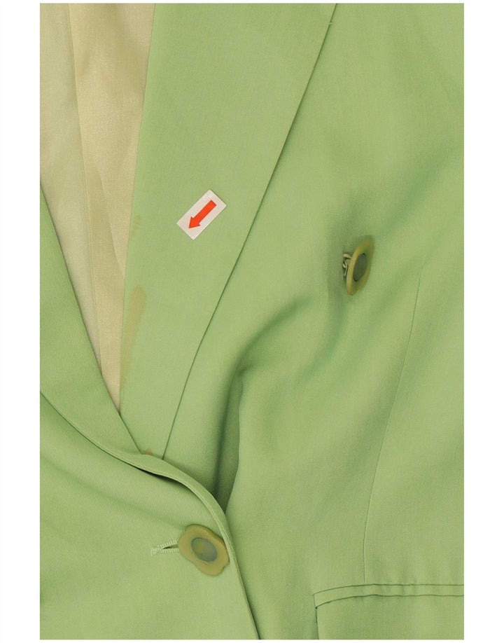 Giacca blazer doppiopetto da donna SUPERIOR IT 44 Seta verde medio