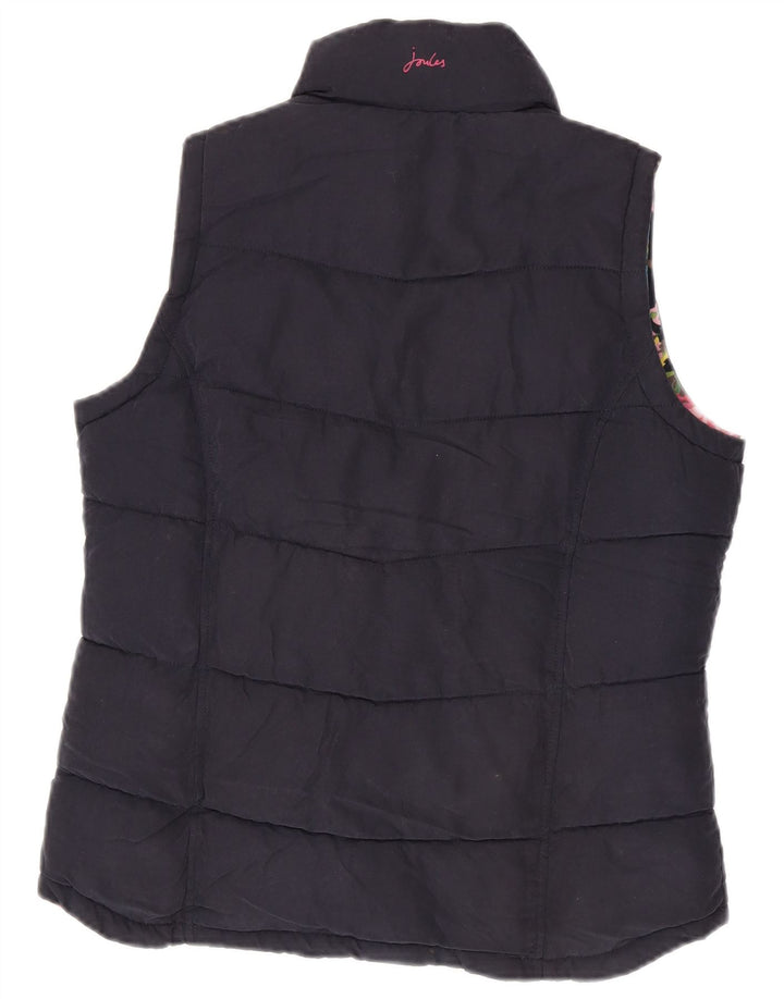 Gilet imbottito da donna Joules UK 12 medio blu navy poliestere