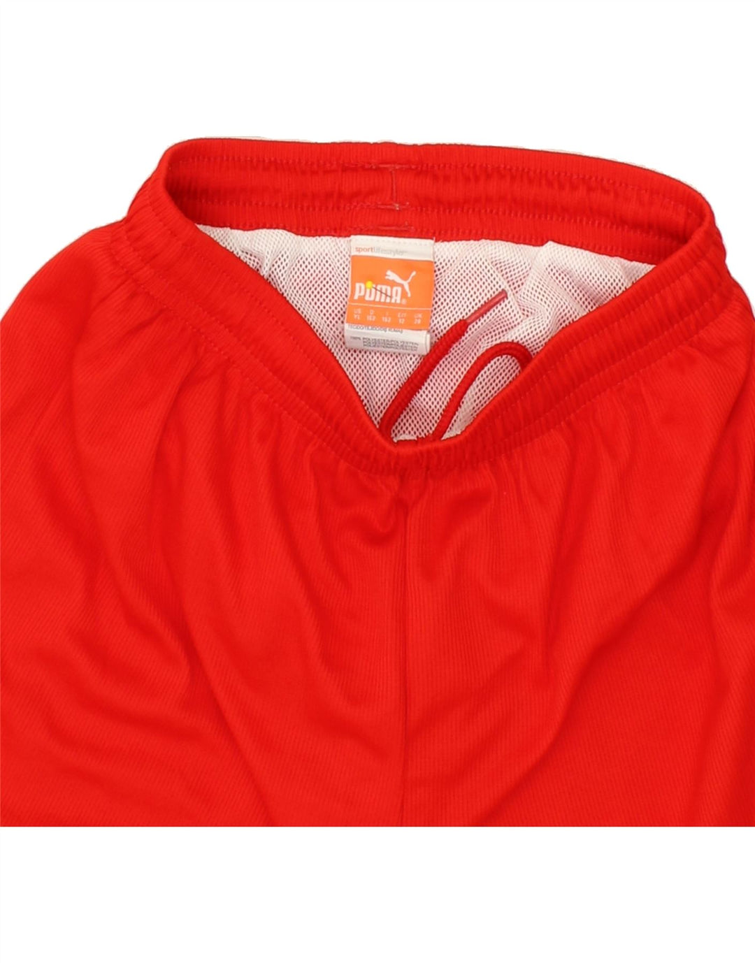 PUMA Boys Sport Shorts 11-12 Years Red Polyester Vintage Puma and Second-Hand Puma from Messina Hembry 