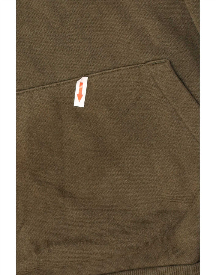 Felpa con cappuccio grafica da uomo Puma, cotone medio kaki