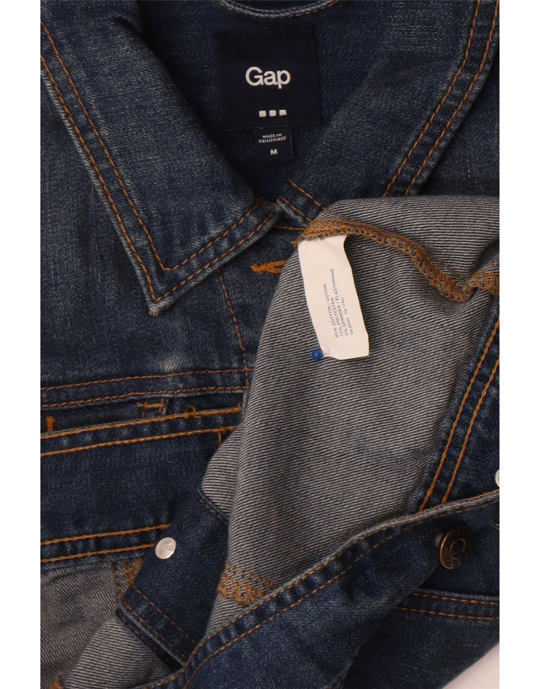 Gap Giacca di jeans corta da donna UK 14 Cotone blu medio