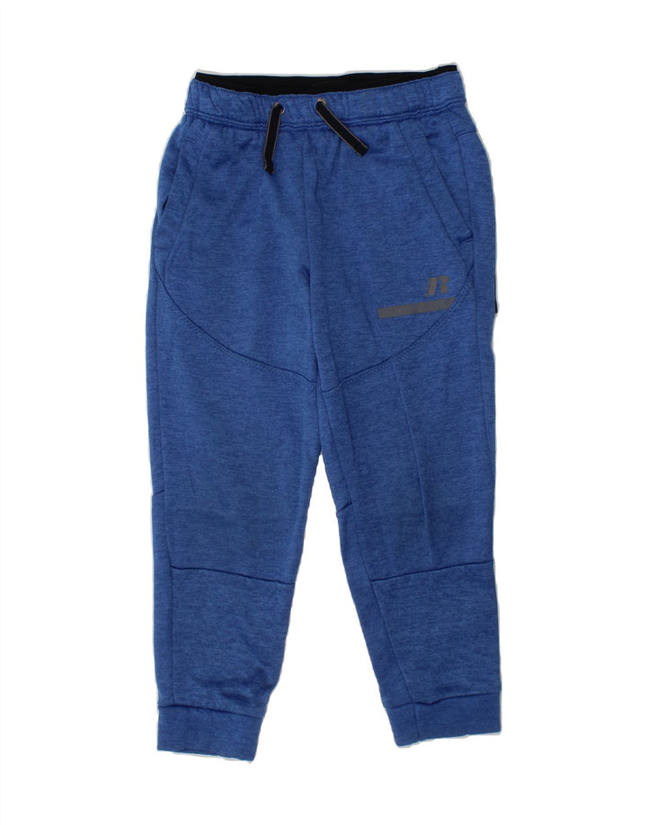 RUSSELL ATHLETIC Boys Tracksuit Trousers Joggers 6-7 Years Small  Blue Vintage Russell Athletic and Second-Hand Russell Athletic from Messina Hembry 