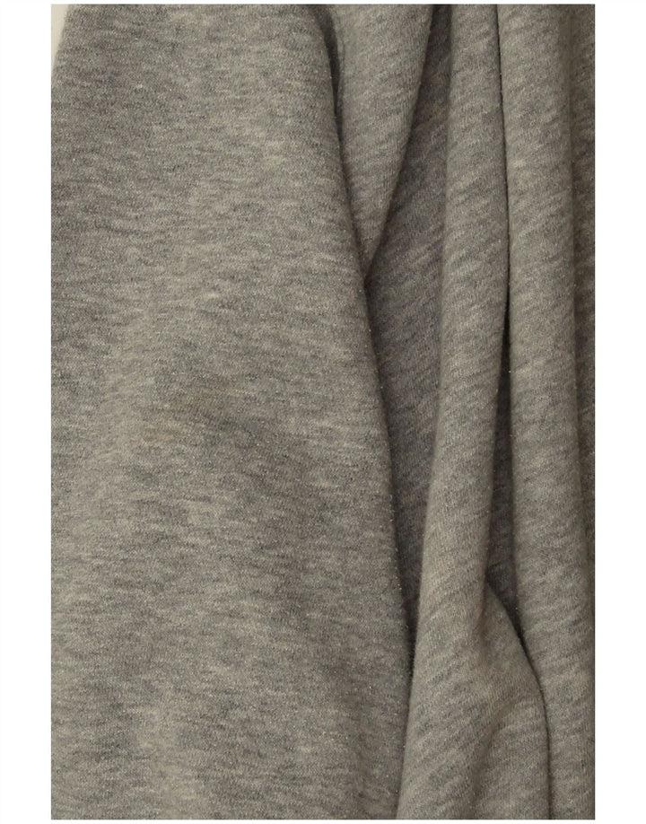 Felpa con cappuccio oversize da donna NIKE UK 6 XS in cotone grigio