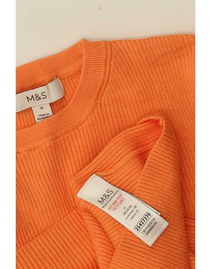 T-shirt da donna Marks & Spencer Top UK 12 viscosa arancione media