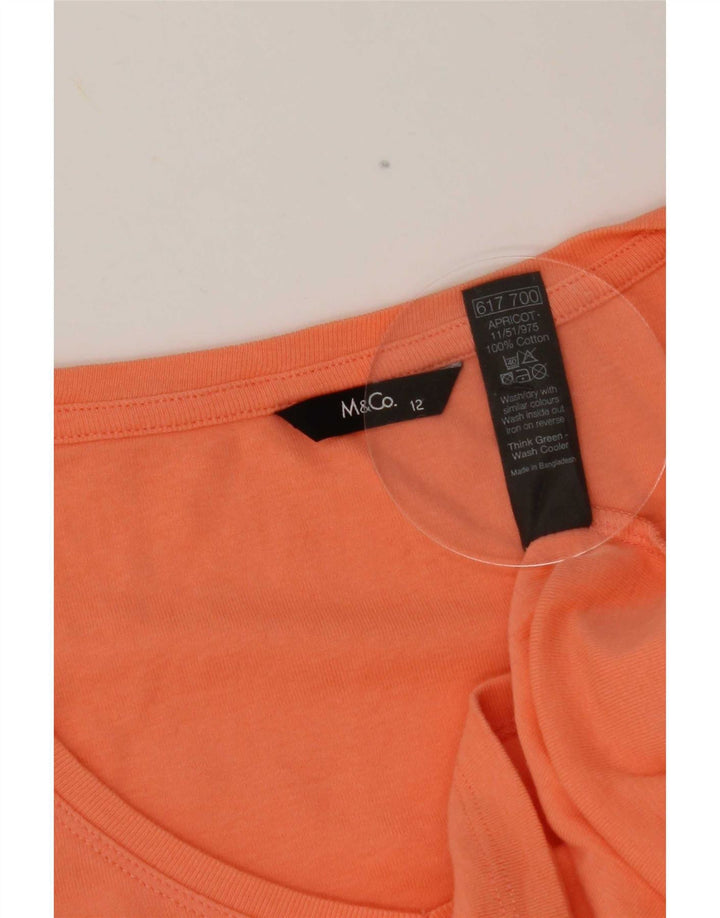 T-shirt da donna M&Co Top UK 12 cotone arancione medio