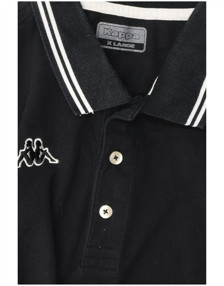Polo Kappa da uomo XL nera