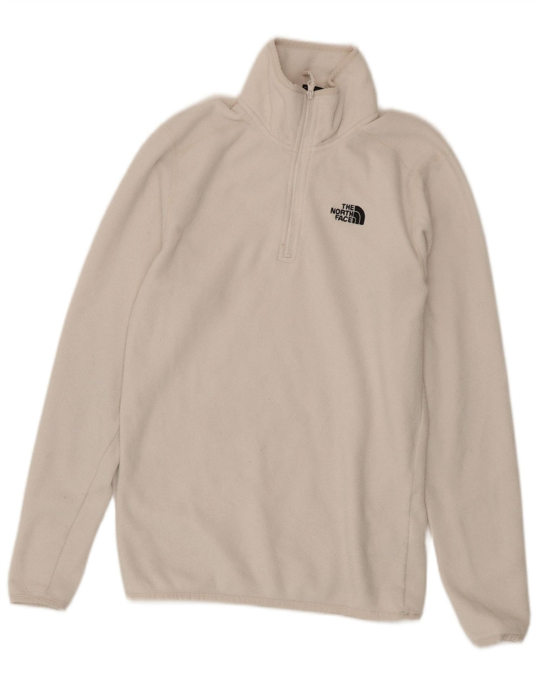 Maglione in pile da uomo con zip e collo The North Face piccolo in poliestere beige