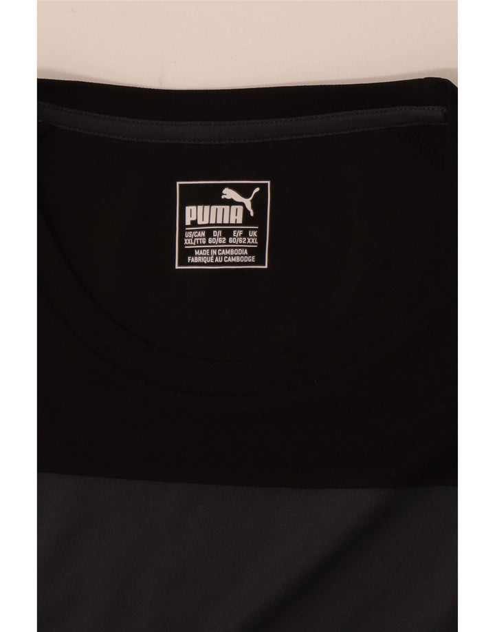 Maglietta PUMA da uomo Top 2XL Colore nero a blocchi