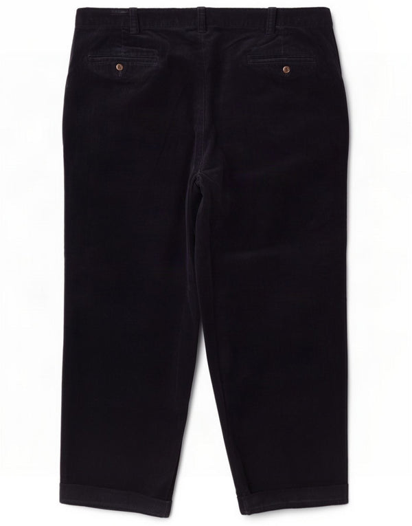 Polo Ralph Lauren Pantaloni da uomo in velluto a coste con picchetti W44 L27 Blu navy Cotone