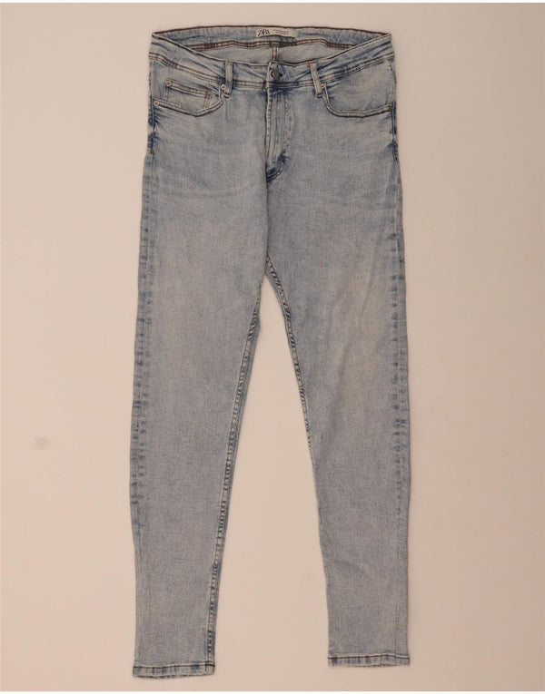 Jeans skinny da uomo Zara EU 46 XL W36 L32 Cotone blu
