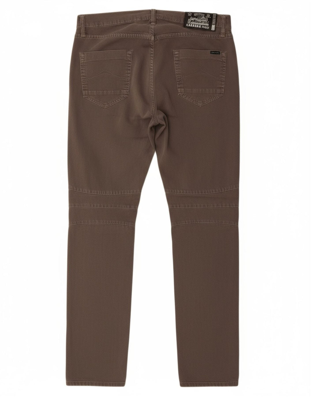 CARRERA Mens Straight Casual Trousers IT 48 Medium W32 L33 Grey Cotton