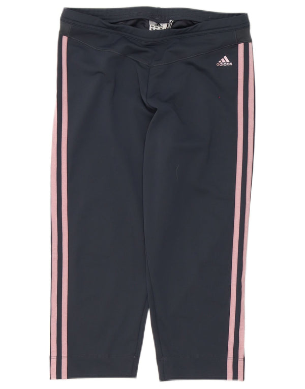 Pantaloni da tuta Adidas Clima 365 Capri da donna UK 16 Large Grigi