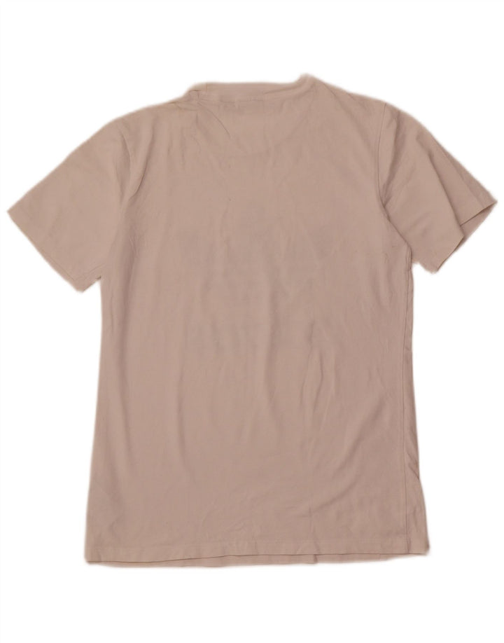 T-shirt grafica da donna ADIDAS Top UK 10 piccola in cotone bianco