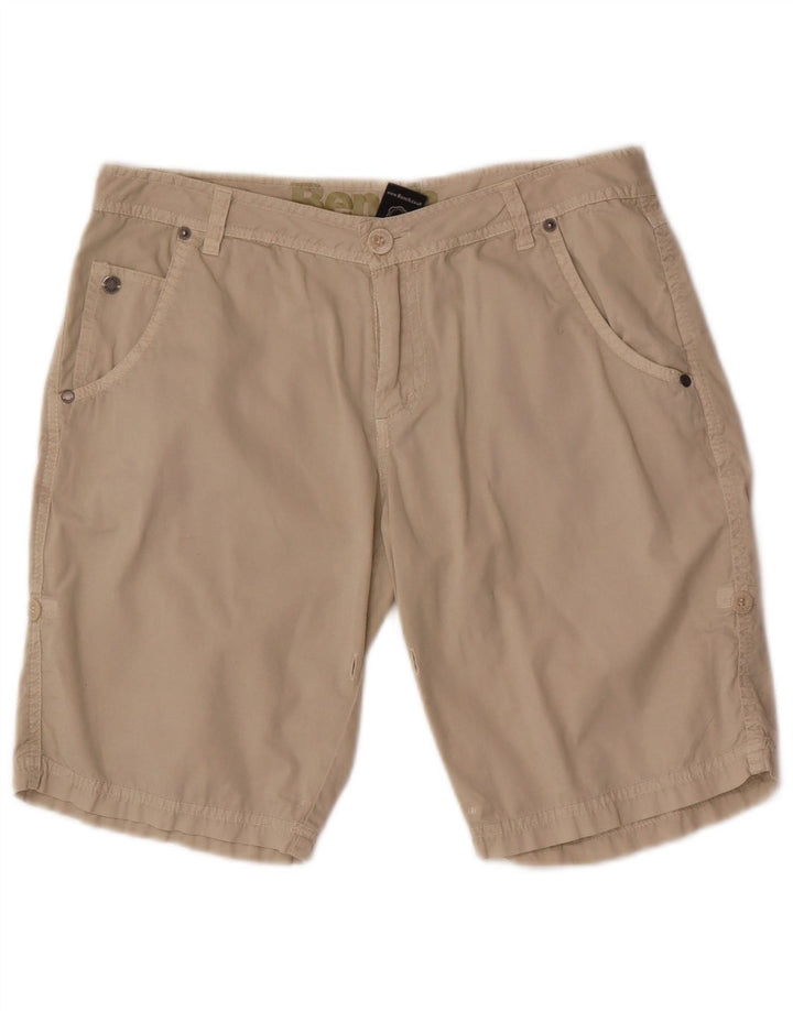 Pantaloncini chino da uomo Bench W28 piccoli in cotone beige