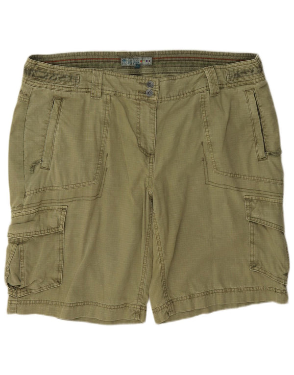 Pantaloncini cargo da donna Fat Face UK 18 XL W38 cotone verde