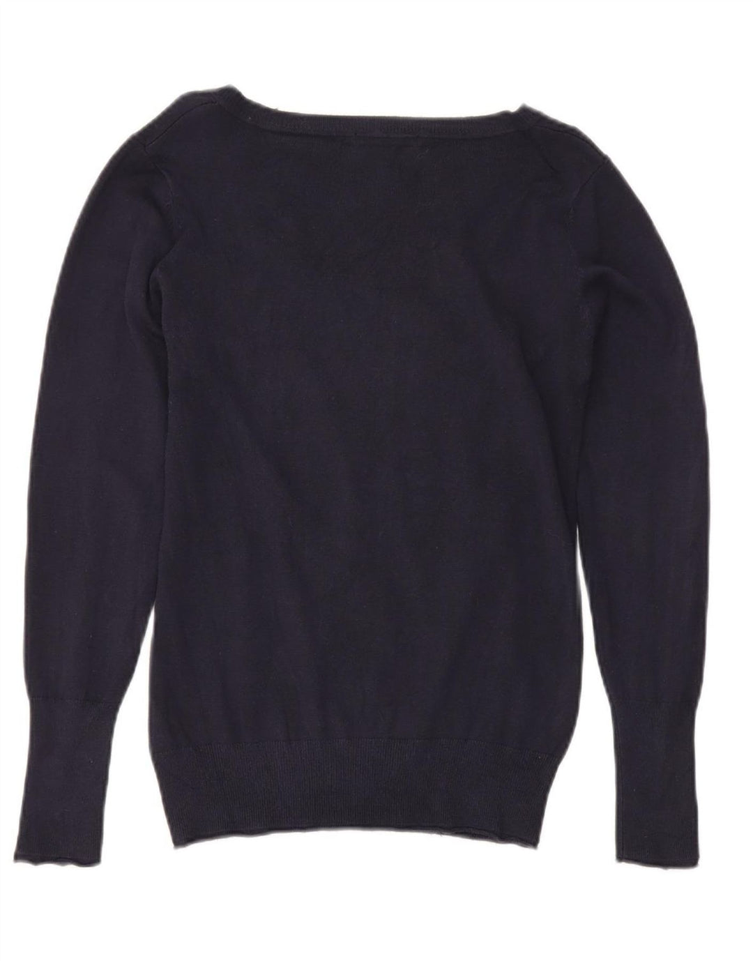 Maglione maglione da donna con scollo a V Guess UK 12 medio blu navy