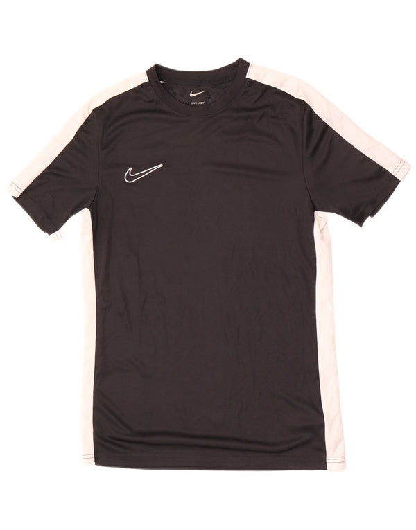 T-shirt da donna Nike Dri Fit Slim Top UK 12 Medium Black Colourblock