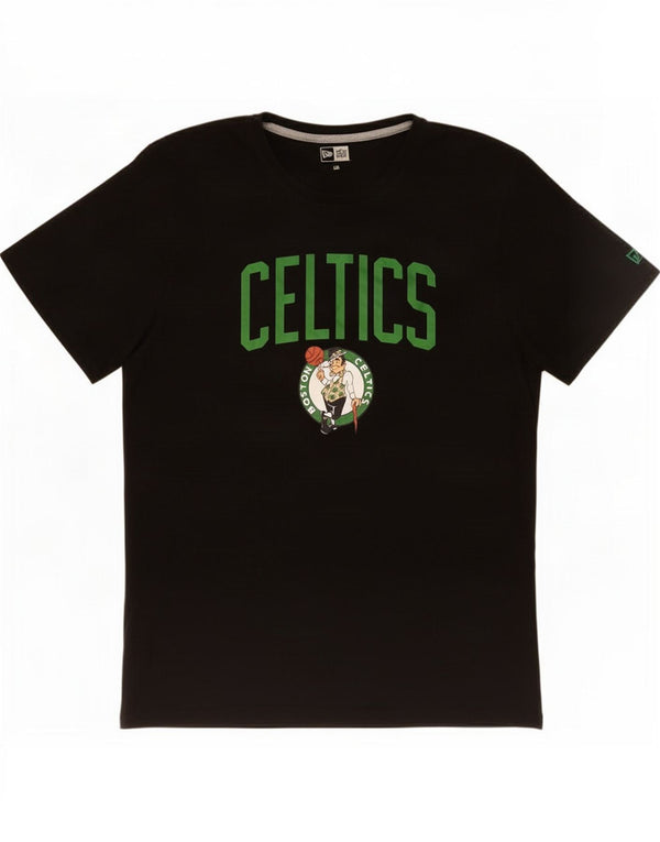 Maglietta grafica da uomo New Era Boston Celtics Top 2XL cotone nero