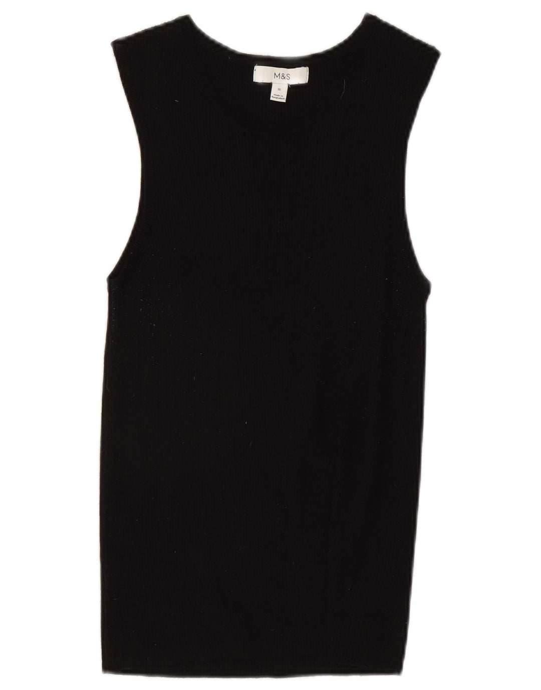 Canotta da donna Marks & Spencer UK 16 grande in viscosa nera