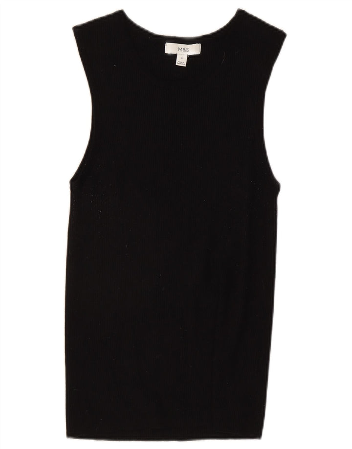 Canotta da donna Marks & Spencer UK 16 grande in viscosa nera