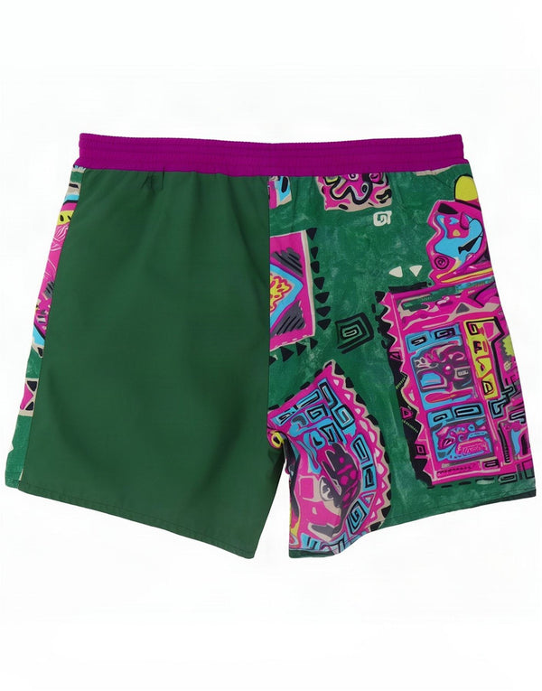 Pantaloncini da bagno uomo Campagnolo IT 52 Large Verde Patchwork Poliammide