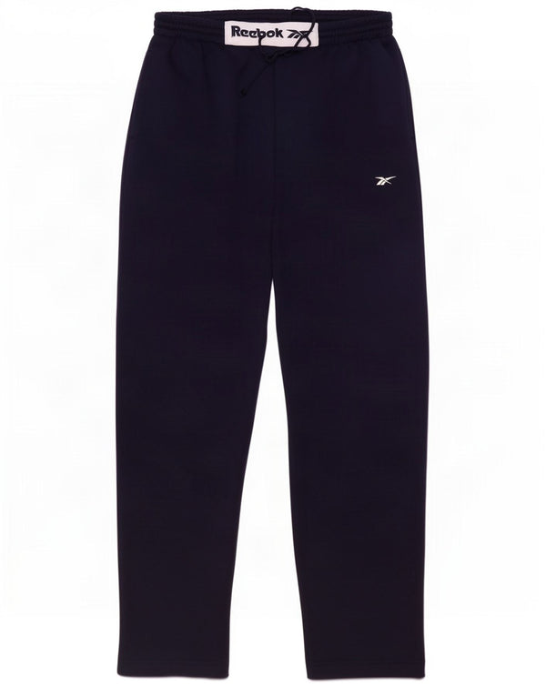 Pantaloni da tuta con grafica Reebok da uomo, poliestere medio blu navy