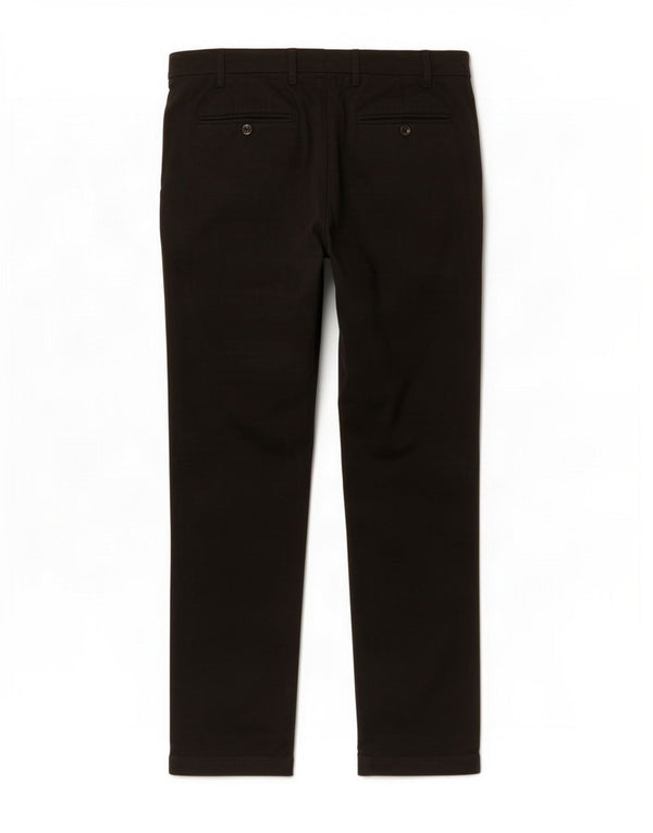 Pantaloni da abito slim fit da uomo Marks & Spencer W38 L28 poliestere nero
