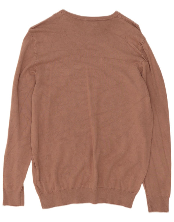 Maglione Zara da uomo con scollo a barca piccolo in viscosa beige