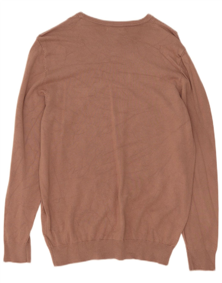 Maglione Zara da uomo con scollo a barca piccolo in viscosa beige