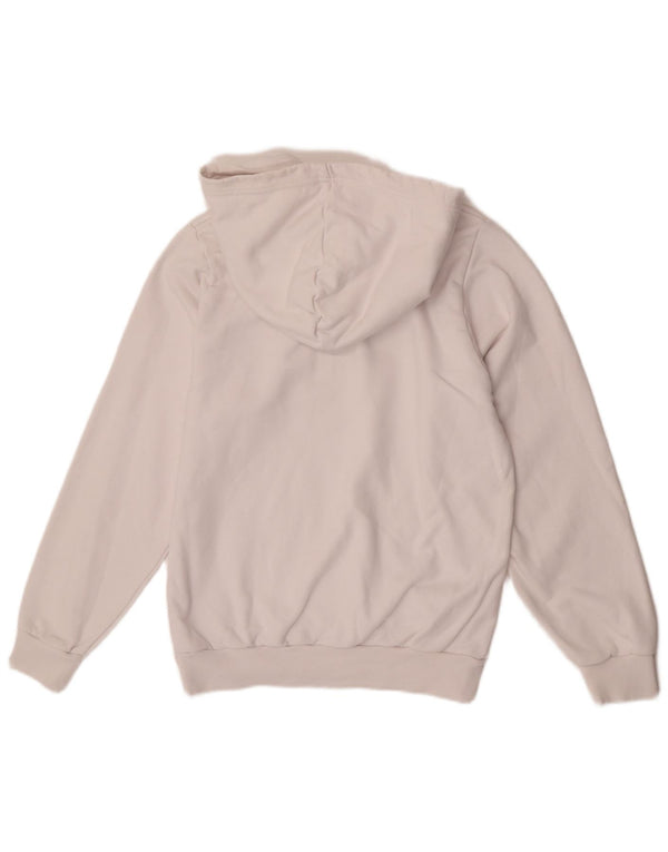 Felpa con cappuccio grafica da uomo Diesel XS in cotone bianco